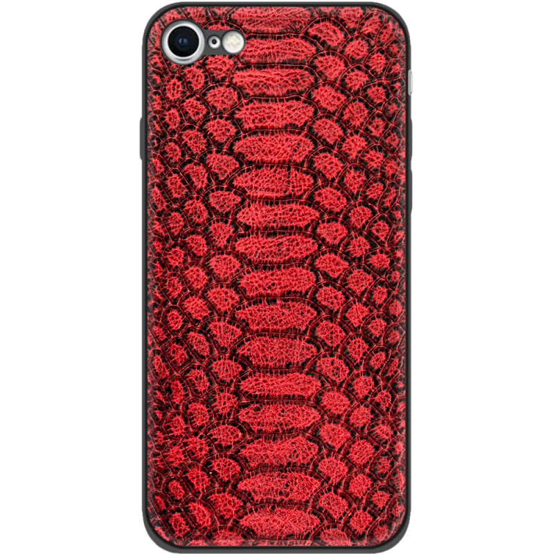 Кожаный чехол Boxface Apple iPhone SE (2020) Reptile Red