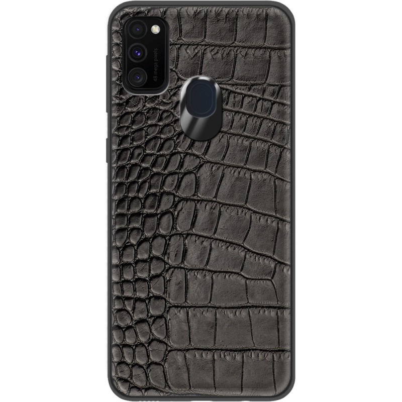 Кожаный чехол Boxface Samsung Galaxy M21 (M215) Crocodile Black