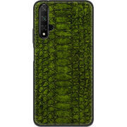Кожаный чехол Boxface Huawei Nova 5T Reptile Forest Green