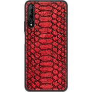 Кожаный чехол Boxface Huawei P Smart Pro Reptile Red