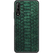 Кожаный чехол Boxface Huawei P Smart Pro Reptile Emerald