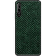 Кожаный чехол Boxface Huawei P Smart Pro Snake Emerald
