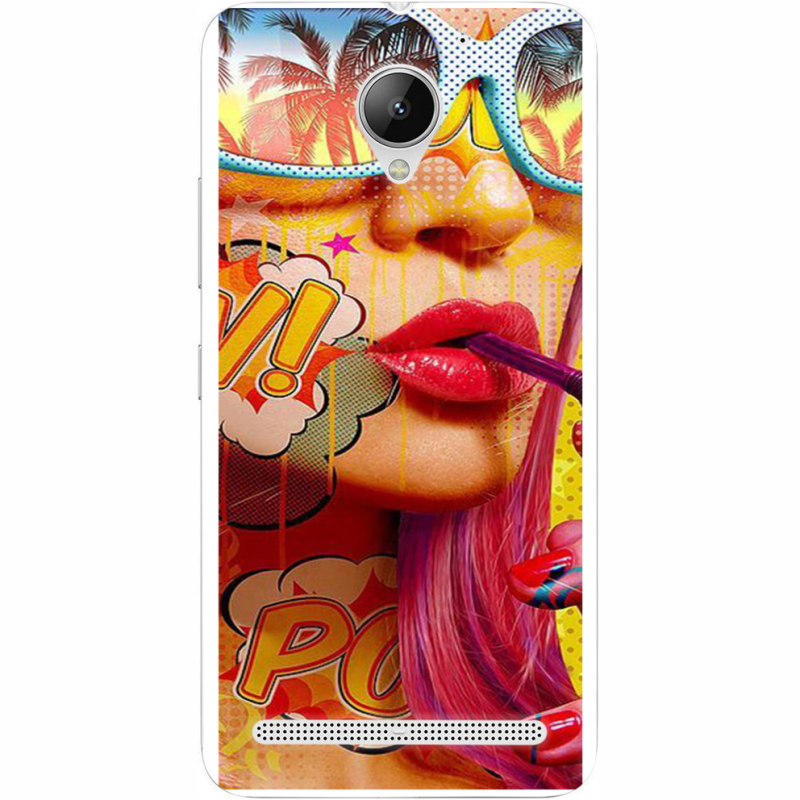 Чехол Uprint Lenovo C2 K10a40 Yellow Girl Pop Art