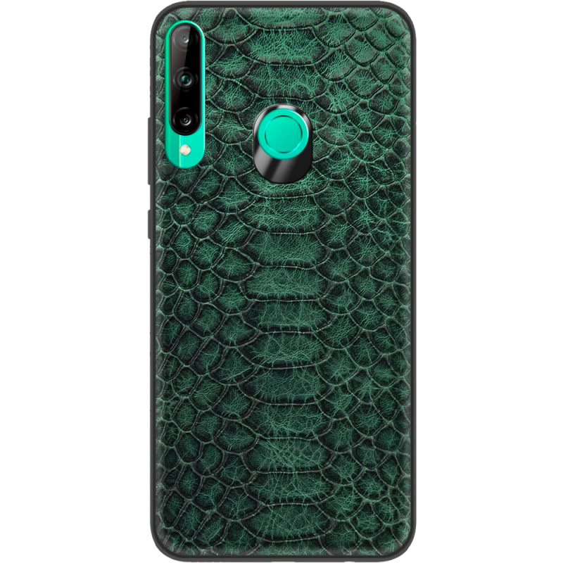 Кожаный чехол Boxface Huawei P40 Lite E Reptile Emerald