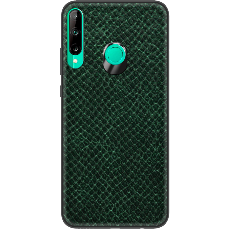 Кожаный чехол Boxface Huawei P40 Lite E Snake Emerald