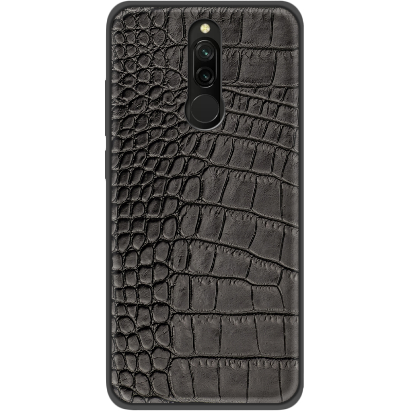 Кожаный чехол Boxface Xiaomi Redmi 8 Crocodile Black