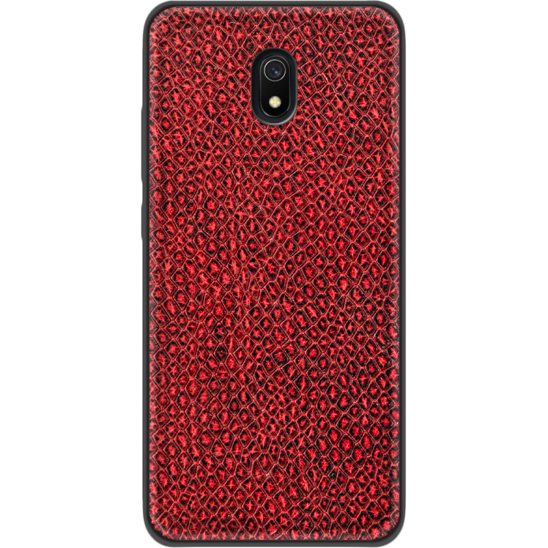 Кожаный чехол Boxface Xiaomi Redmi 8A Snake Red