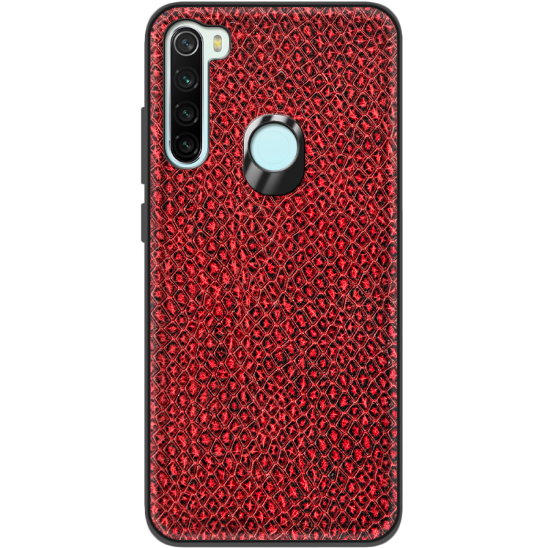 Кожаный чехол Boxface Xiaomi Redmi Note 8 Snake Red