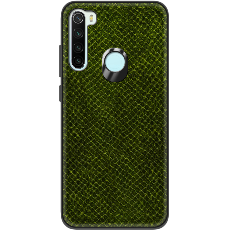 Кожаный чехол Boxface Xiaomi Redmi Note 8 Snake Forest Green