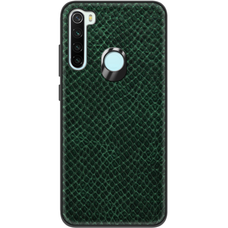 Кожаный чехол Boxface Xiaomi Redmi Note 8 Snake Emerald