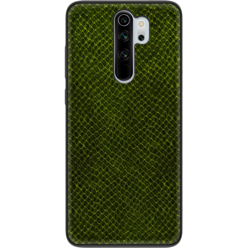 Кожаный чехол Boxface Xiaomi Redmi Note 8 Pro Snake Forest Green