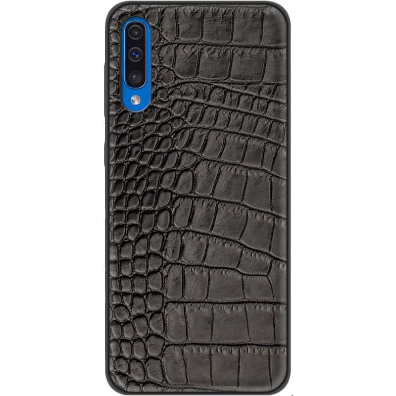 Кожаный чехол Boxface Samsung Galaxy A50 (A505) Crocodile Black