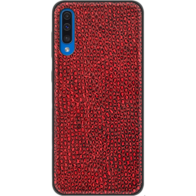 Кожаный чехол Boxface Samsung Galaxy A50 (A505) Snake Red