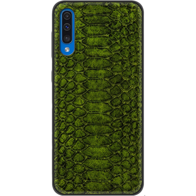Кожаный чехол Boxface Samsung Galaxy A50 (A505) Reptile Forest Green