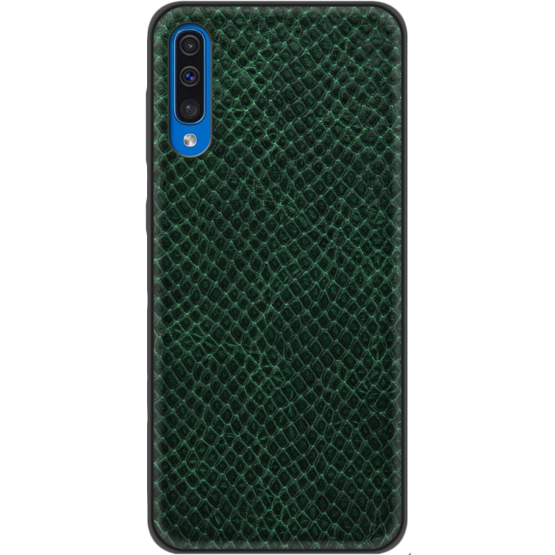 Кожаный чехол Boxface Samsung Galaxy A50 (A505) Snake Emerald