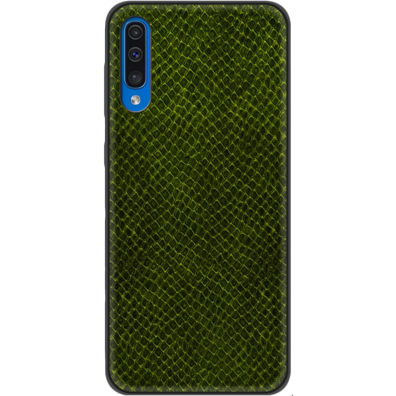 Кожаный чехол Boxface Samsung Galaxy A30s (A307) Snake Forest Green