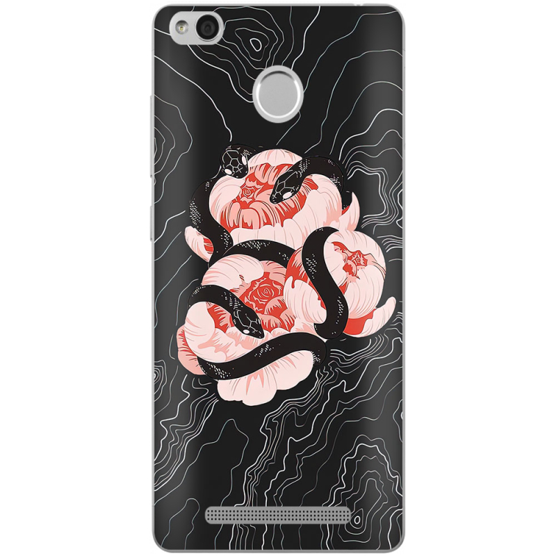 Чехол Uprint Xiaomi Redmi 3S / 3S Pro Snake Rose