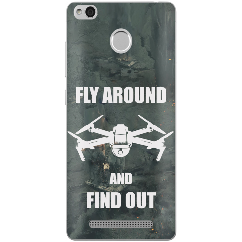Чехол Uprint Xiaomi Redmi 3S / 3S Pro Дрон Fly Around