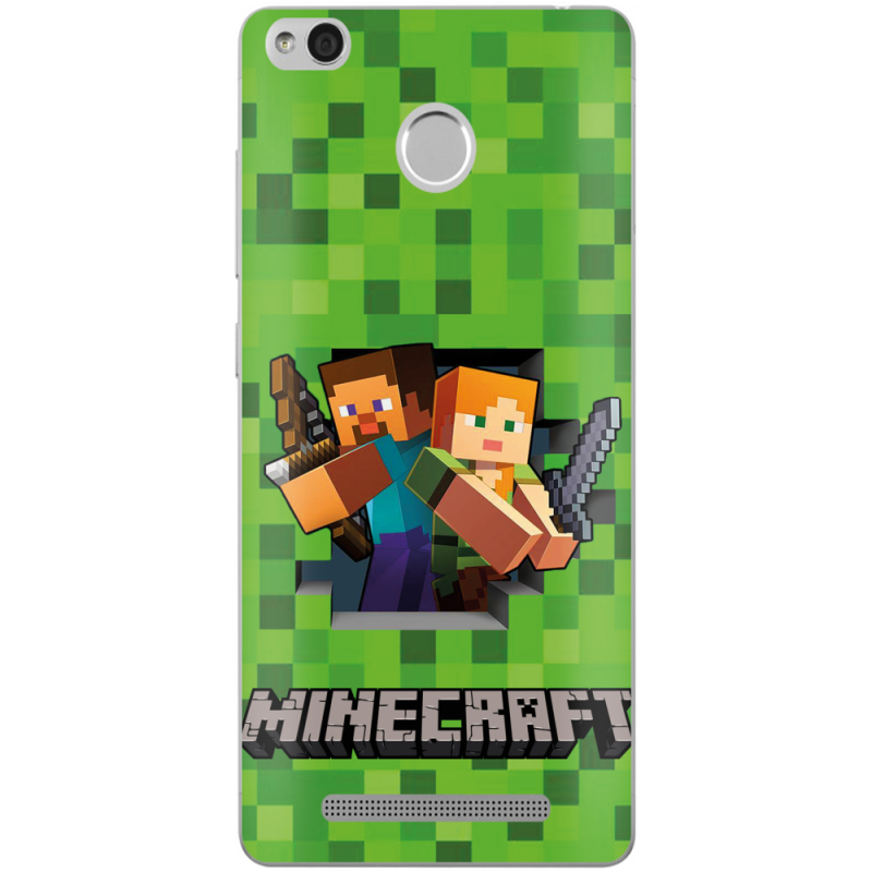 Чехол Uprint Xiaomi Redmi 3S / 3S Pro Майнкрафт Стів і Алекс