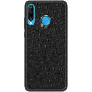 Кожаный чехол Boxface Huawei P30 Lite Strauss Black