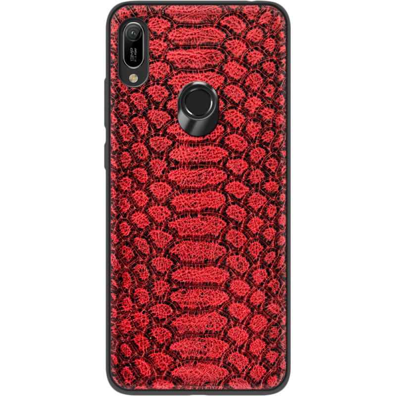 Кожаный чехол Boxface Huawei Y6 Prime 2019 Reptile Red