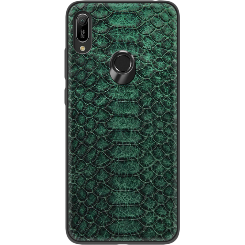 Кожаный чехол Boxface Huawei Y6 Prime 2019 Reptile Emerald