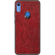 Кожаный чехол Boxface Huawei Y6s Snake Red