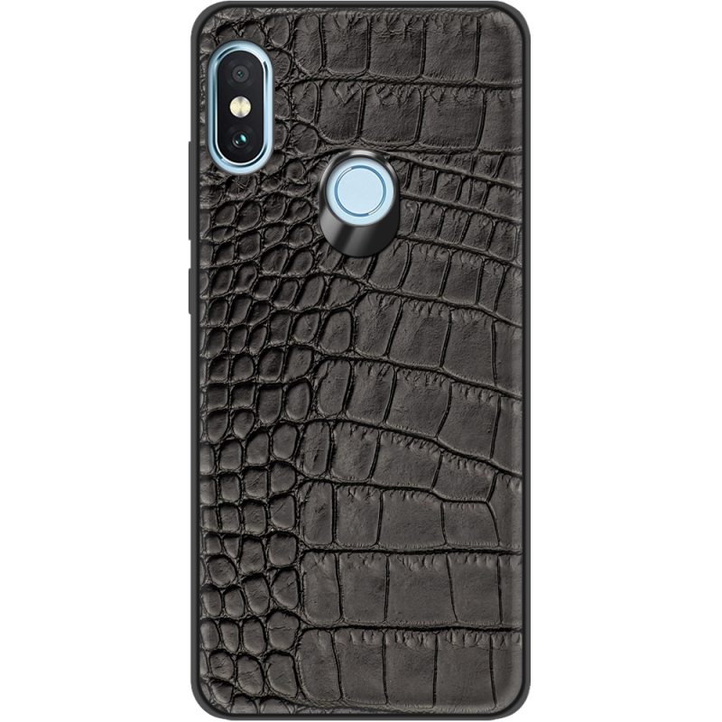 Кожаный чехол Boxface Xiaomi Redmi Note 5 / 5 Pro Crocodile Black