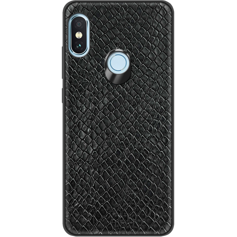 Кожаный чехол Boxface Xiaomi Redmi Note 5 / 5 Pro Snake Black