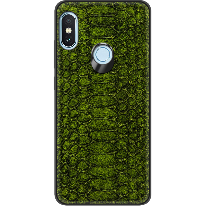 Кожаный чехол Boxface Xiaomi Redmi Note 5 / 5 Pro Reptile Forest Green