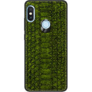 Кожаный чехол Boxface Xiaomi Redmi Note 5 / 5 Pro Reptile Forest Green