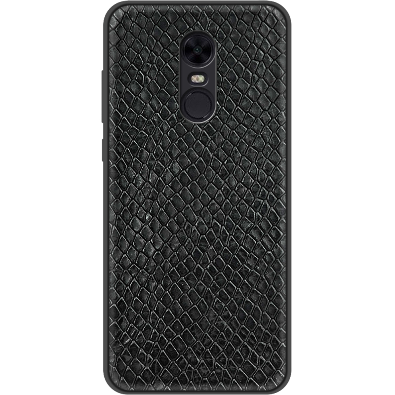 Кожаный чехол Boxface Xiaomi Redmi 5 Plus Snake Black