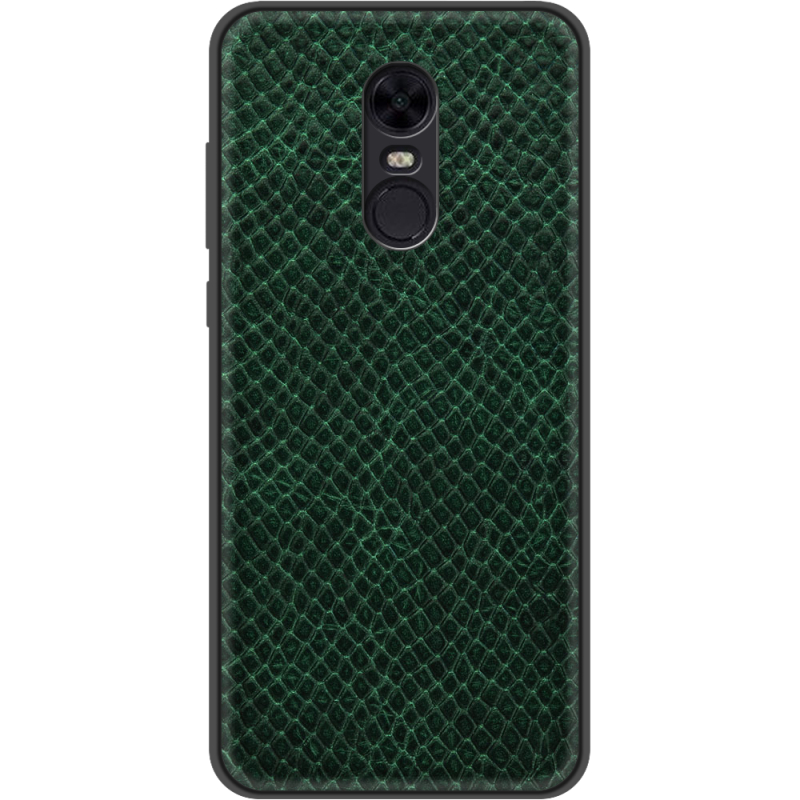 Кожаный чехол Boxface Xiaomi Redmi 5 Plus Snake Emerald