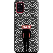 Черный чехол BoxFace Samsung A315 Galaxy A31 Man Pattern