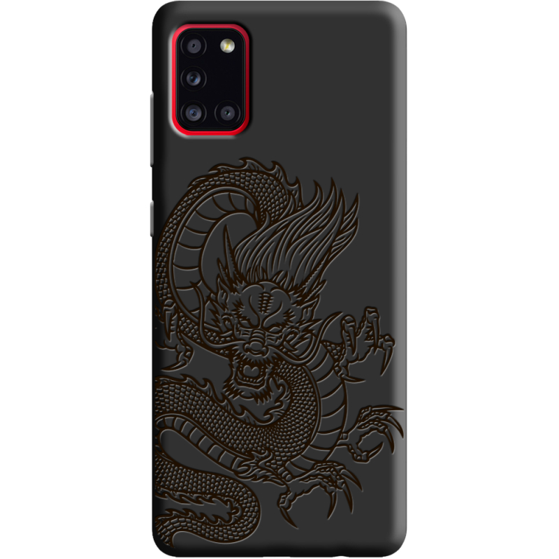 Черный чехол BoxFace Samsung A315 Galaxy A31 Chinese Dragon