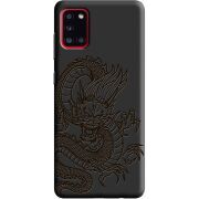 Черный чехол BoxFace Samsung A315 Galaxy A31 Chinese Dragon