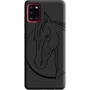 Черный чехол BoxFace Samsung A315 Galaxy A31 Horse