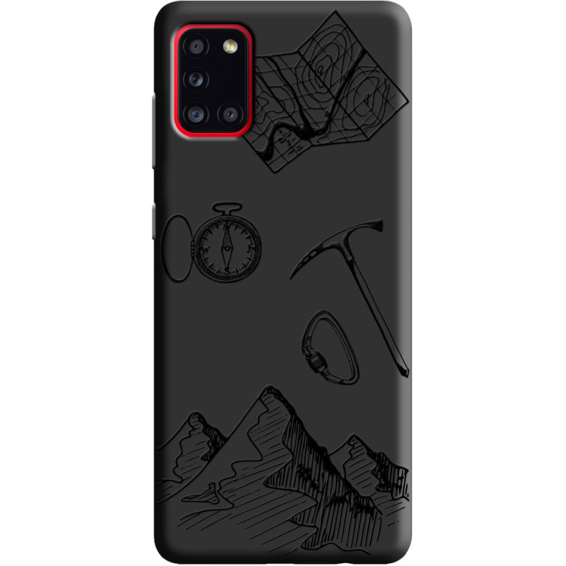 Черный чехол BoxFace Samsung A315 Galaxy A31 Mountains