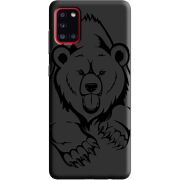 Черный чехол BoxFace Samsung A315 Galaxy A31 Grizzly Bear