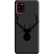 Черный чехол BoxFace Samsung A315 Galaxy A31 Deer