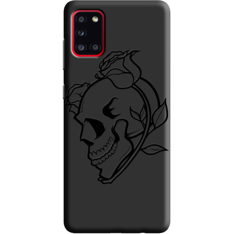 Черный чехол BoxFace Samsung A315 Galaxy A31 Skull and Roses