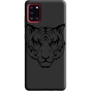 Черный чехол BoxFace Samsung A315 Galaxy A31 Tiger