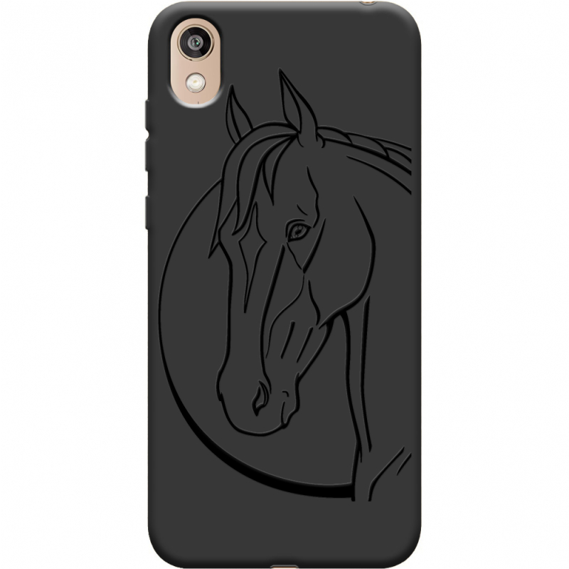 Черный чехол Uprint Honor 8S Horse