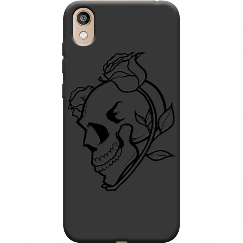 Черный чехол Uprint Honor 8S Skull and Roses