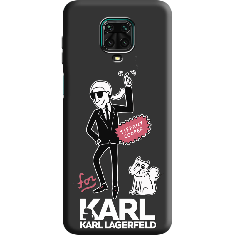 Черный чехол BoxFace Xiaomi Redmi Note 9S For Karl