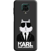 Черный чехол BoxFace Xiaomi Redmi Note 9S Cat in Black