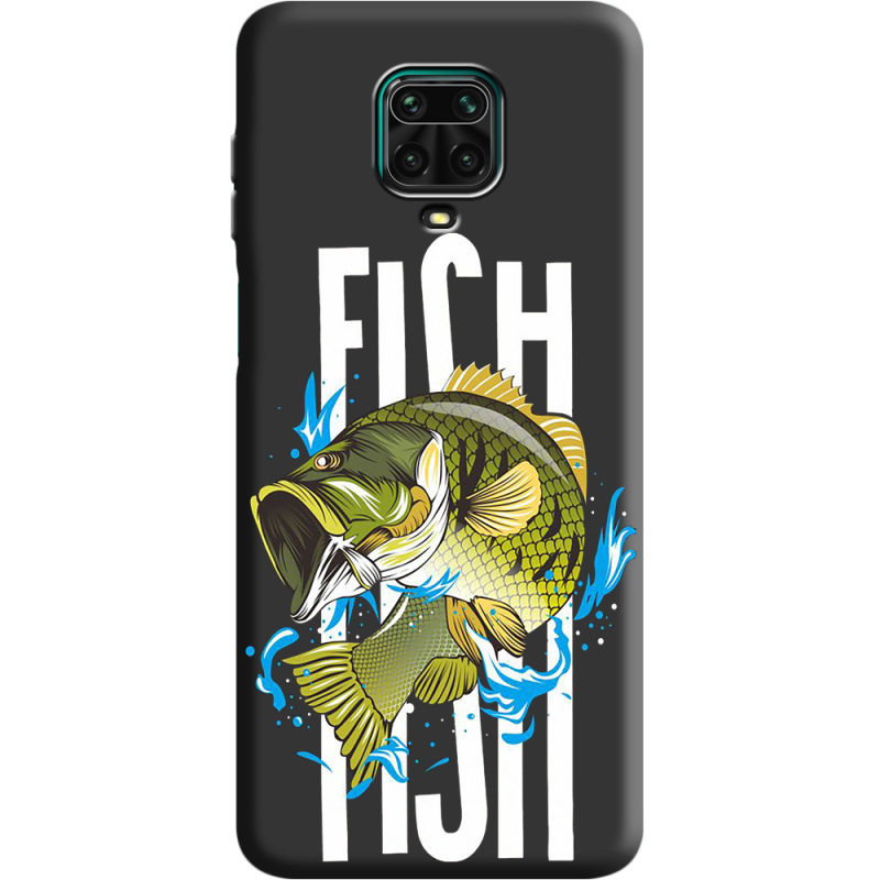 Черный чехол BoxFace Xiaomi Redmi Note 9S Fish