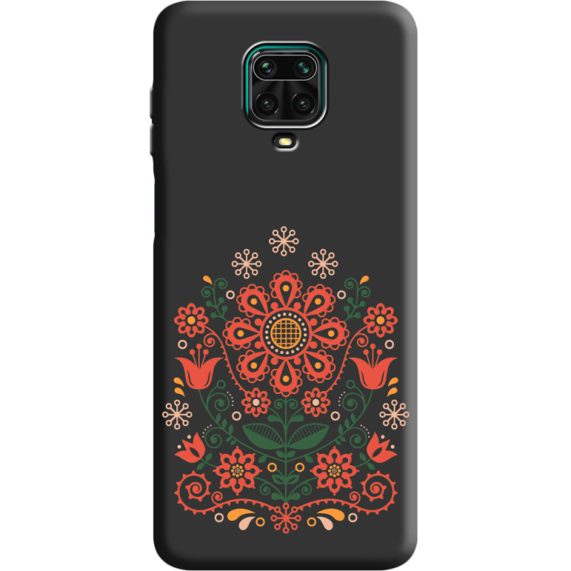 Черный чехол BoxFace Xiaomi Redmi Note 9S Ukrainian Ornament