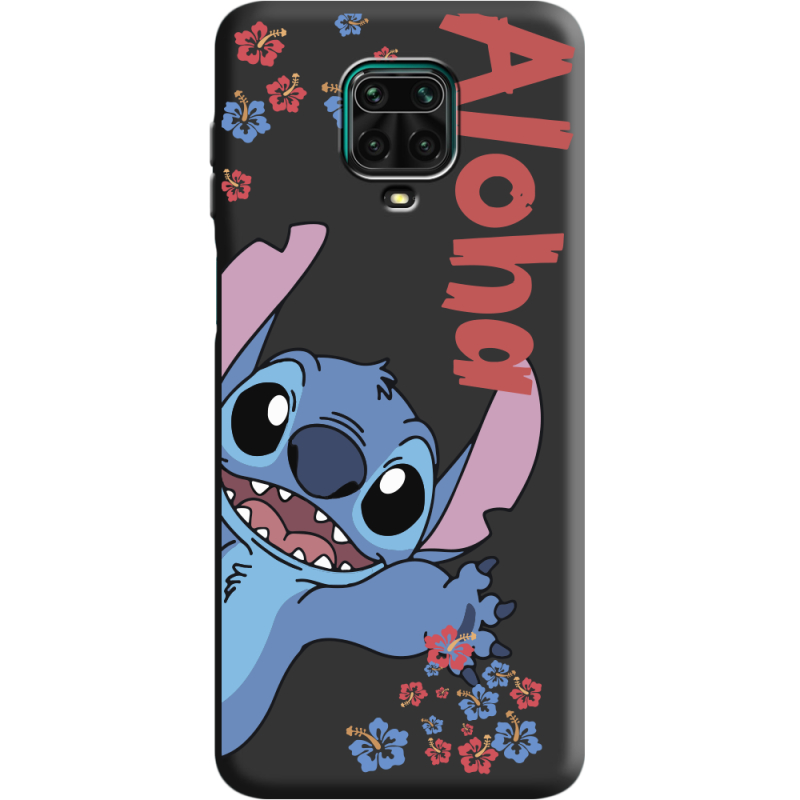 Черный чехол BoxFace Xiaomi Redmi Note 9S Гавайський друг Stich