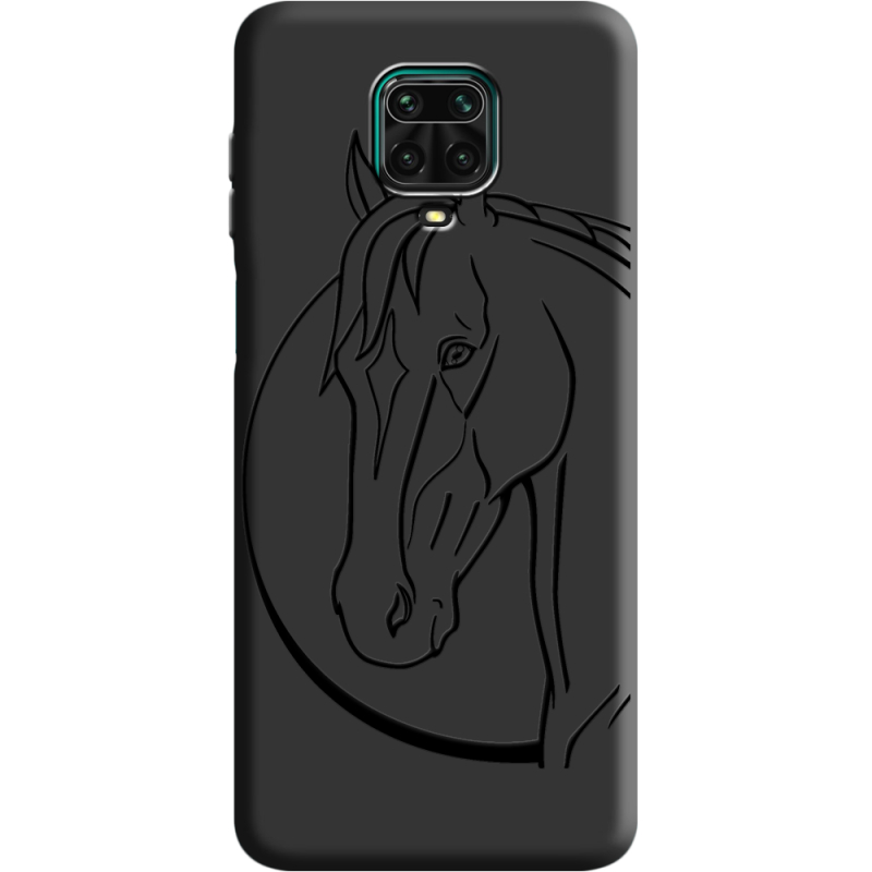 Черный чехол BoxFace Xiaomi Redmi Note 9S Horse